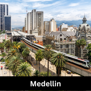 View of Medellin Columbia