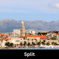 View of Split, Croatia.