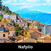 View of Nafplio, Greece, one of Greece's most charming small cities.