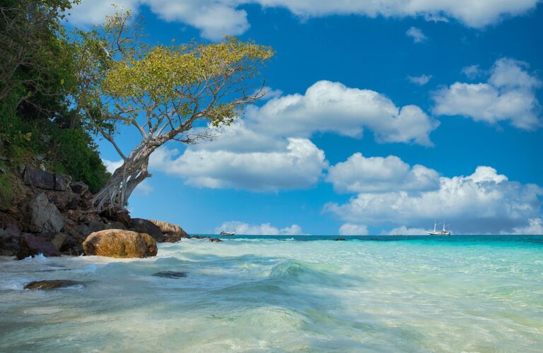 beach, sea, sand, thailand, bamboo beach, bamboo, blue, nature, summer, vacations, luxury, asia, hell, sky, sunny, blue sky, travel, relaxation, relax